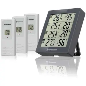 Bresser Temeo Higro Quadro 4 Wetterstation 3 Einheiten One Size