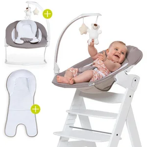Hauck Hochstuhltablett Bouncer 2in1 Deluxe - Sand, Neugeborenenaufsatz... günstig