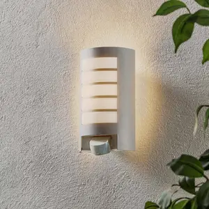 STEINEL L 12 S Sensor-Außenwandleuchte, silber