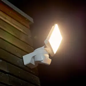 STEINEL Sensor-Außenstrahler XLED Home 2 S, weiß, IP44