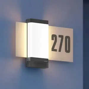 STEINEL smarte Hausnummernleuchte L 270 Digi SC, anthrazit