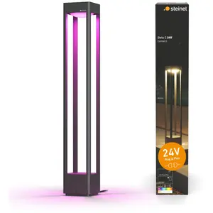 STEINEL LED-Wegeleuchte Stela C, 86cm anthrazit, IP65, RGBWW