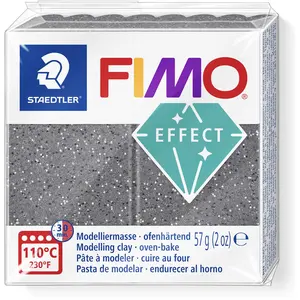 STAEDTLER FIMO effect 8010 Stone ofenhärtende Modelliermasse Einzelprodukt, 57g, stein granit