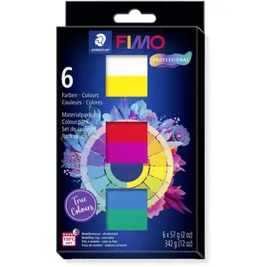 STAEDTLER FIMO professional 8043 Materialpackung "True Colours" im Kar...