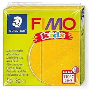 STAEDTLER FIMO Kids Modelliermasse: Goldglitzernder, wärmehärtender Kn...