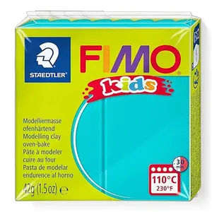 STAEDTLER FIMO Kids Ofen-Härtende Modelliermasse, 42g Türkis - Kreativ...