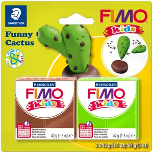 Staedtler FIMO 8035, Modellierton, Braun, Grün, Kind, 2 Stück(e), 2 Fa...
