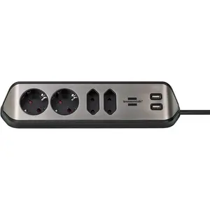 Brennenstuhl 2xusb 4 Steckdosen Mehrfachsteckdose 2 M günstig