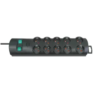Brennenstuhl, Steckdosenleiste, 1153304120 surge protector Black 10 AC outlet(s) (10x, Typ 13, 2 m) günstig