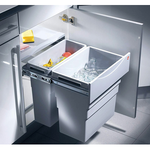 HAILO 3668-50 Abfallsorter 49 (30+19) Liter EASY CARGO 2 ab 50 cm Schrankbreite günstig