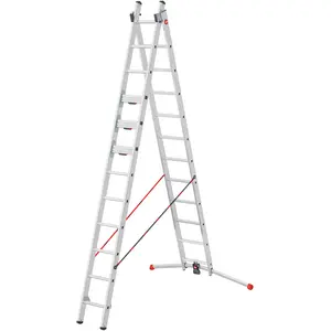 Hailo, Leiter + Gerüst, S110 Pro, Mehrzweckleiter 2-teilig, 2 x 12 Sprossen (Mehrzweckleiter) günstig