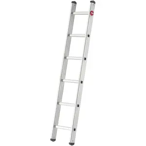 Hailo, Leiter + Gerüst, S60 ProfiStep uno, Aluminium-Anlegeleiter, 6 Sprossen (Anlegeleiter, 800 cm)