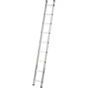 Hailo, Leiter + Gerüst, S60 ProfiStep uno, Aluminium-Anlegeleiter, 9 Sprossen (Anlegeleiter, 80 cm)