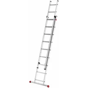 Hailo Profistep Duo 7209-007 Teleskopleiter 2x9 Stufen günstig