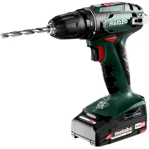 Metabo BS 18, Handbohrmaschine, Ohne Schlüssel, Schwarz, Grün, 1 cm, 1...
