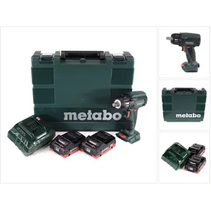 Metabo SSW 18 LTX 400 BL, Schlagschrauber, Grün, 1/2", 2150 RPM, 400 N...