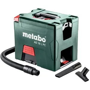 Metabo AS 18 L PC, Trommel-Vakuum, Trocken, Staubbeutel, 7,5 l, Filter...