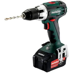 Metabo BS18 V Li Akku Bohrschrauber mit 2 x 4,0 Ah LiIon Akkus und Lad...