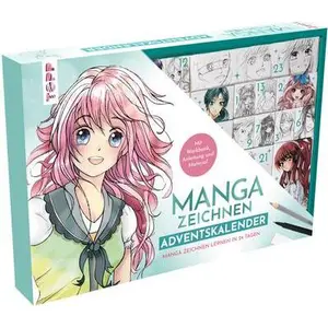 Manga zeichnen Adventskalender - Manga zeichnen lernen in 24 Tagen. Mi...