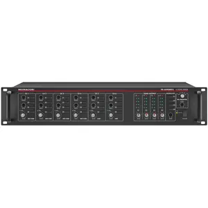 Monacor ELA-Vorverstärker PA-6040MPX 4-Zonen, Mischpult, Schwarz günstig