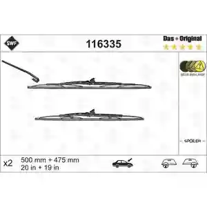 SWF Original Scheibenwischer Vorne für OPEL Astra G CC (T98)