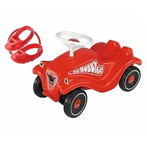 BIG Bobby-Car-Set mit Flüsterreifen und Schuhschonern: Perfektes Rutsc...