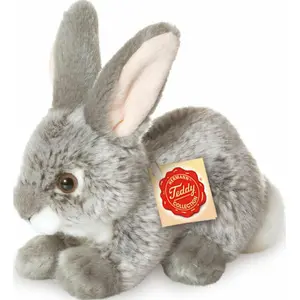 Teddy Hermann Hase 18 cm sitzend grau Kuscheltier
