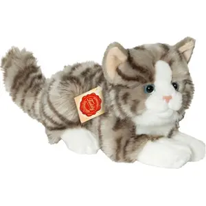 Teddy-Hermann Teddy Hermann Katze liegend grau, ca. 20cm
