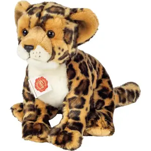Hermann Teddy Sitzender Leopard Stofftier 27 Cm Braun Braun One Size