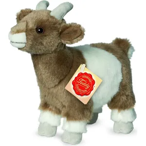 Teddy Hermann Ziege 22 cm braun/weiß