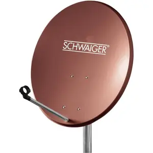 Schwaiger SPI550.2 SAT (Parabolantenne, 35.20 dB, DVB-S / -S2), SAT Spiegel + SAT Antennen, Rot