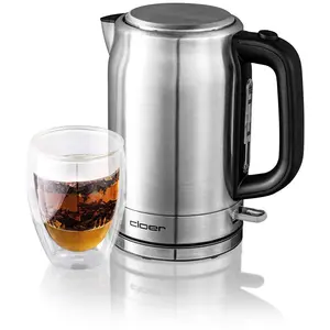 Cloer 4529 Wasserkocher 1,7 l mit herausnehmbarem Kalkfilter, Wasserst...