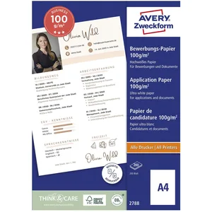 AVERY Zweckform Bewerbungs-Sets Inkjet DIN A4 seidenmatt 100 g/m² günstig