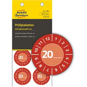 AVERY Zweckform Prüfplaketten 30,0 x 30,0 mm günstig