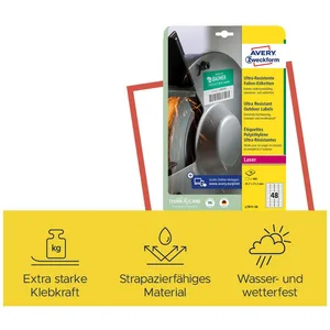 AVERY Zweckform resistente Folienetiketten 45,7 x 21,2 mm günstig