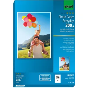 SIGEL Fotopapier Inkjet Everyday DIN A4 hochglänzend 200 g/m² günstig