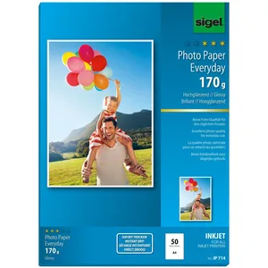 SIGEL Fotopapier Inkjet Everyday DIN A4 hochglänzend 170 g/m² günstig