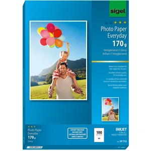 SIGEL Fotopapier Inkjet Everyday DIN A4 hochglänzend 170 g/m² günstig
