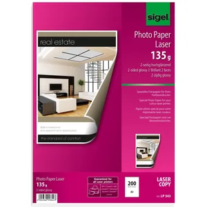 SIGEL Fotopapier Farb Laser DIN A3 hochglänzend 135 g/m² günstig