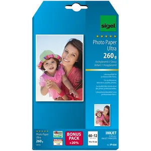 SIGEL Fotopapier Ultra 10,0 x 15,0 cm hochglänzend 260 g/m² günstig