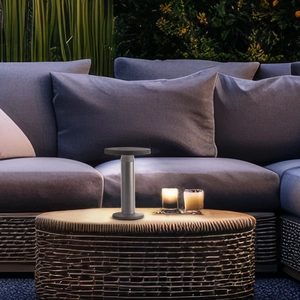 BRILLIANT schwarze Solar Außentischleuchte MAGUA | 2W 220lm 4000K | Me...