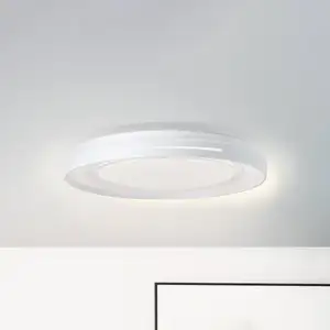 Brilliant LED-Deckenlampe Barty, weiß/chrom, Ø 48,5 cm, CCT, Metall günstig