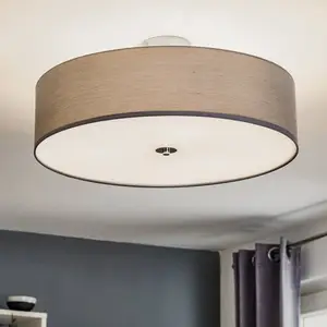 Brilliant Textil-Deckenlampe Andria, 60 cm, hellgrau günstig