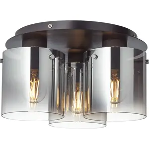 Brilliant Deckenleuchte Beth mit Rauchglas, dreiflammig günstig
