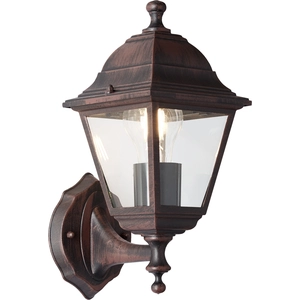 BRILLIANT NISSIE Wandleuchte 31 cm Metall / Glas Rostfarbend 90991A55