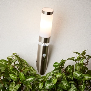 BRILLIANT LED Außenwandfackel Bole |moderne Außenleuchte | Metall/Kuns...