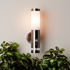 BRILLIANT stehende Wandlampe BOLE | spritzwassergeschützte LED Wandleu...