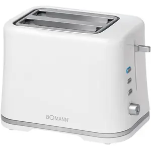 Bomann TA 1577 CB Toaster, Kompakter 2 Scheiben-Toaster mit Auftau-/Au...