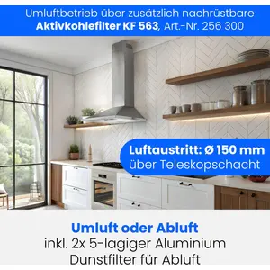 Bomann Du 652.1 Ix Dekorative Dunstabzugshaube 60 Cm günstig