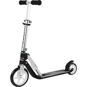 HUDORA Little BigWheel Scooter - schwarz - Aluminium-Roller für Kinder...